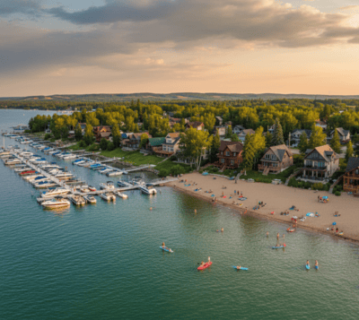 Lakefront property for sale at Glennifer Lake Alberta near Red Deer