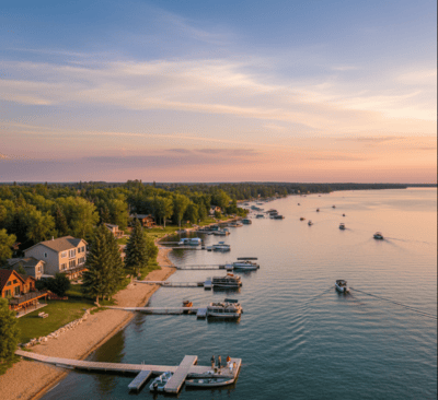 Lakefront property for sale at Gull Lake Alberta near Red Deer
