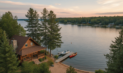 Lakefront property for sale at Buffalo Lake Alberta near Stettler